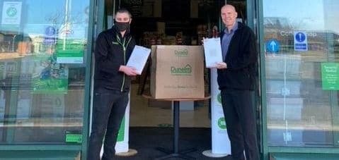 Respite charity Revitalise were delighted to receive a very welcome donation of fresh white towels and bed sheets from the local Dunelm store, for use at their Sandpipers centre in Southport