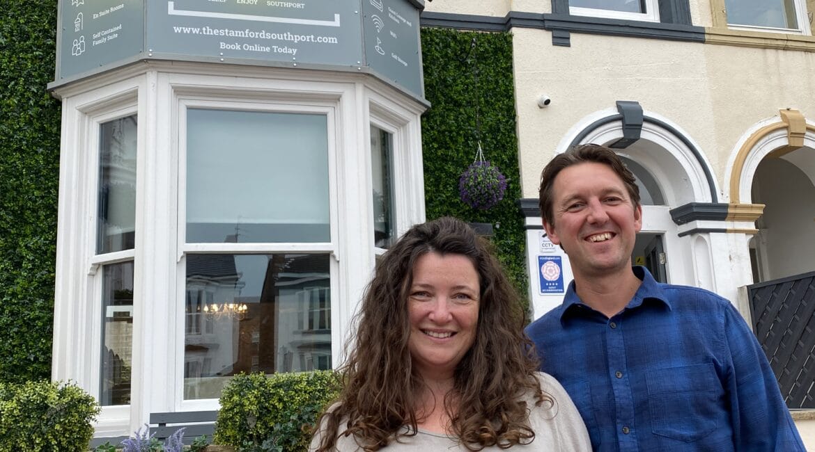Sarah and Ricky Blaney, owners of The Stamford in Southport