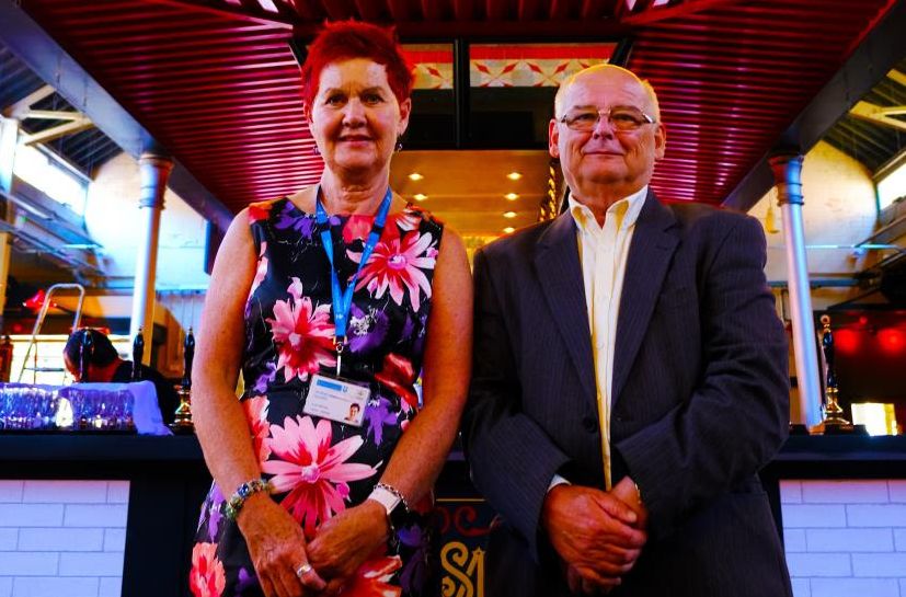 Leader of Sefton Council Cllr Ian Maher alongside Cllr Mhairi Doyle MBE ahead of Southport Market's launch on Thursday 22nd July 2021